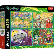 Пазлы Trefl 4x250 Rick and Morty Закрученный мир 13338