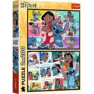 Пазлы Trefl 2x200 Lilo & Stitch Счастливая жизнь Стича 13334 Пазлы Trefl 2x200 Lilo & Stitch Счастливая жизнь Стича 13334