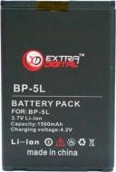 Акумулятор EXTRADIGITAL Nokia BP-5L 1500 мА/г (DV00DV6039) Акумулятор EXTRADIGITAL Nokia BP-5L 1500 мА/г (DV00DV6039)