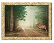 Картина Олень 41x31 см Hotel Arizona HD 1 GOLDEN FR-681443810-FORE-12x16
