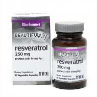 Ресвератрол 250 мг Bluebonnet Nutrition Beautiful Ally Resveratrol 250 мг 30 рослинних капсул