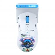 Ігрова миша BLOODY оптична 20000 CPI, сенсор Alpha 20K Engine white (R73 Ultra Duo (Nyx Mirage))