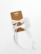 Зажим для волос MISO accessory бант тонкий белый