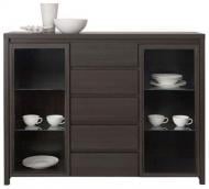 Витрина BRW Україна KOM 2W 5S Kaspian дуб венге