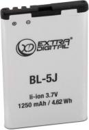 Акумулятор EXTRADIGITAL Nokia BL-5J 1250 мА/г (BMN6277)