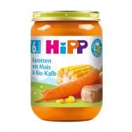 Пюре Hipp Морква з кукурудзою та органічною телятиною 190г