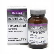 Ресвератрол 500 мг Bluebonnet Nutrition Beautiful Ally Resveratrol 500 мг 30 рослинних капсул