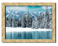 Картина Зимнее озеро 41x31 см Hotel Arizona HD 1 GOLDEN FR-6522543810-LAKE-12x1