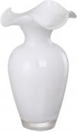 Ваза скляна Wrzesniak Glassworks Фігурна 25 см біла 17-9426E