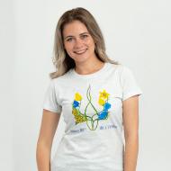 Футболка женская Sol's Imperial Women 190 Доброго ранку ми з України 11502300/133M р.M светло-серый меланж