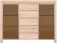 Витрина BRW Україна KOM 2W 5S Kaspian дуб сонома