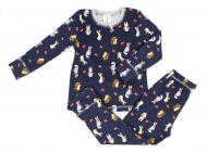 Пижама детская Luna Kids р.134-140 синий с принтом