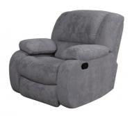 Кресло-реклайнер FRISCO Ремо-20 с качелями и механическим реклайнером серый