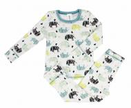 Пижама детская Luna Kids р.98-104 белый с принтом