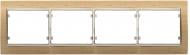Рамка четырехместная Siemens Mega горизонтальная дуб/бронза мглистая G-22504-RAB