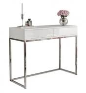 Столик туалетный FRISCO Бланко 2ш 1000х810х420 мм хром / белый глянец