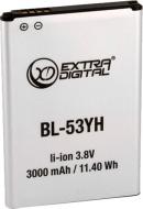 Аккумулятор EXTRADIGITAL LG G3 (BL-53YH) 3000 мА/ч (BML6414)