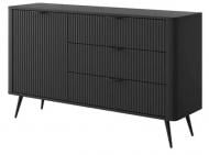 Комод FRISCO Лагуна 1д3ш 1382x812x380 мм черный/чорный