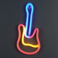 Неоновая вывеска Luna LUDS-NEO-58 Гитара теплый белый/голубой/розовый/зеленый