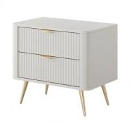 Тумба прикроватная FRISCO Лагуна 632x553x380 мм золотой/бежевый