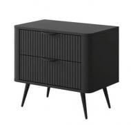 Тумба прикроватная FRISCO Лагуна 632x553x380 мм черный/чорный