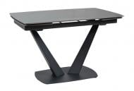 Стол обеденный Prestol Саймон 1200(1800)x800x750мм черный/черный