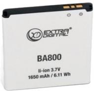Аккумулятор EXTRADIGITAL для Sony Ericsson BA800 1650 мА/ч (DV00DV6127)