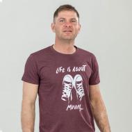 Футболка мужская Sol's Regent Fit 00553148/103 р.L винно-красный