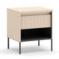 Тумба прикроватная FRISCO Тренд 460x520x400 мм черный/бежевый