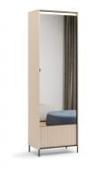 Шкаф гардеробный FRISCO Тренд 2100х650х400 мм черный/бежевый