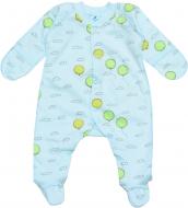 Комбинезон унисекс Minikin 0030156 р.56 бирюзовый с салатовым