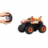 Внедорожник Hot Wheels 1:24 на радиоуправлении «Тигроакула» Monster Trucks 1:64 HNV03