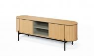 Тумба под ТВ FRISCO Ротто 2д 1680x570x460 мм черный/дуб