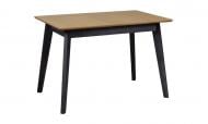 Стіл обідній Prestol Мілан 1100(1400)x700x750мм дуб/чорний