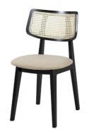 Стул обеденный Prestol Пепе бежевый / черный