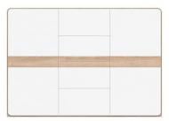 Комод BRW Україна 2D4S Liberty дуб сонома/белый глянец