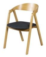 Стілець обідній Prestol Гуру 526х558х782 мм чорний / дуб