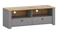 Тумба под ТВ FRISCO Латур 2ш 1350x500x465 мм серый/делано светлый/серый