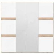 Шафа BRW Україна 4D Liberty дуб сонома/білий глянец