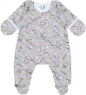 Комбинезон унисекс Minikin 201360156 р.56 серый