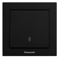 Вимикач прохідний одноклавішний Panasonic Karre Plus 55 без підсвітки чорний WDTC90032BL-UA1 Вимикач прохідний одноклавішний Panasonic Karre Plus 55 без підсвітки чорний WDTC90032BL-UA1