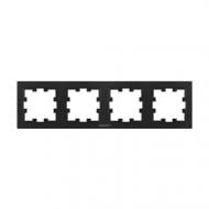 Рамка четырехместная Panasonic Karre Plus 55 горизонтальная черный WDTF08042BL-UA1