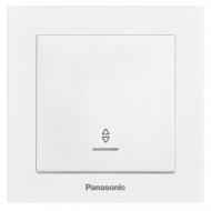 Выключатель проходной одноклавишный Panasonic Karre Plus 55 с подсветкой белый WDTC90042WH-UA1