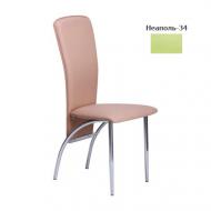 Стул обеденный AMF Art Metal Furniture Флорри хром Неаполь N-34 хром/салатный