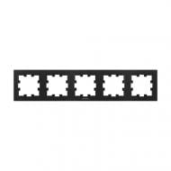 Рамка пятиместная Panasonic Karre Plus 55 горизонтальная черный WDTF08052BL-UA1