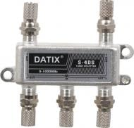 Разветвитель Datix на 4 выхода + 5 коннекторов серебряный Split 4 к-т