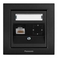 Розетка компьютерная Panasonic Karre Plus 55 черный WDTC94212BL-UA1