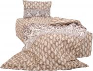 Комплект постельного белья Стиль 1,5 бежево-коричневый Zastelli