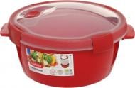 Контейнер с крышкой Curver Microwave Steamer 1,6 л красный