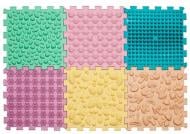 Массажный коврик Ортек "Пазлы Микс" 6 элементов Пастель 12740